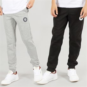 JACK & JONES Jongens Thomas Joggingbroek Set van 2 Licht Grijs Melange/Zwart