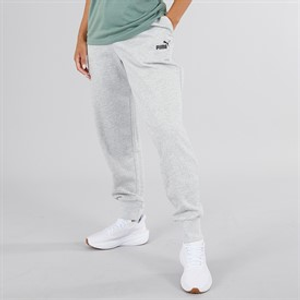 Puma Dames Essentials Logo Joggingbroek Licht Grijs Heather