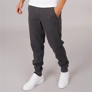 Puma Heren Essentials Logo Joggingbroek Diep Grijs Heather