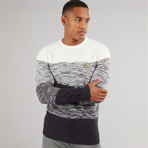 Brave Soul Heren Malik Crew Neck jumpers Multi