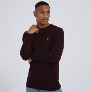 Brave Soul Trui met ronde hals Heren Theory Oxblood