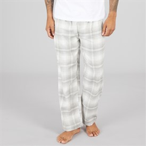 French Connection Heren FC Flanell Hosen Scot Light Grey Melange/Off White