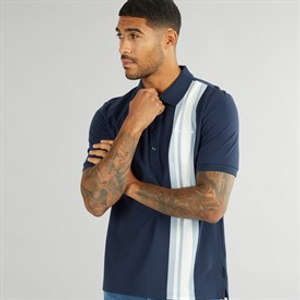Ben Sherman Heren House Mod Polo’s met korte mouwen Blauw
