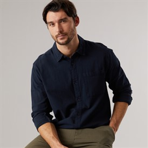 Indicode Heren Trypto Lange Mouw Shirt Sky Captain