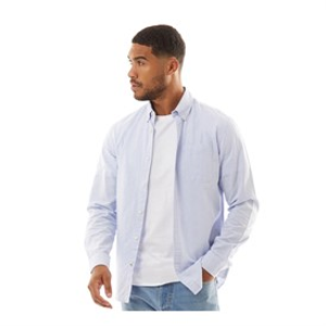 JACK & JONES Heren Classic Oxford Overhemden met lange mouwen Blauw