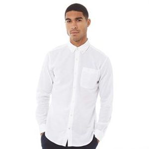 JACK & JONES Heren Oxford Overhemden met lange mouwen Wit
