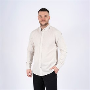 Marcus Heren Maxton Langarm Shirt Zandsteen