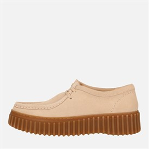 Clarks Dames Premium Torhill Bee Schoenen Ecru Suede