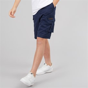 Bench Jongens Noahs Twill Cargo Shorts Marineblauw