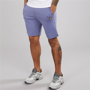 Lyle And Scott Vintage Heren Fly Fleece Shorts X656 Explorer Blue