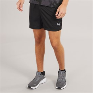 Puma Herenshorts Essentials Klein Logo 5 Inch Geweven Puma Zwart