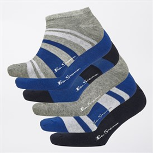 Ben Sherman Heren Duke Sneakersokken Meerkleurig