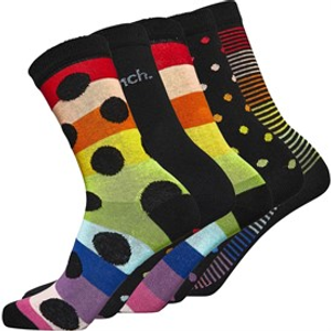 Bench Dames Dorit Sokken 5-pack Zwart/Multi