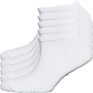 Bench Damen Socken mit Perlen Fünf Paar Trainer Liner Weiß