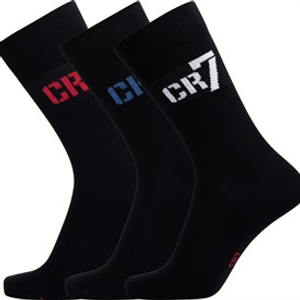 CR7 Chaussettes enfants, Noir, lot de 3
