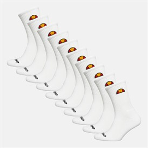 Ellesse Tien Pack Sokken Crew Wit