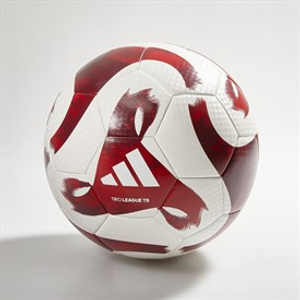 adidas Tiro League Match Voetbal (IMS Gecertificeerd) Wit/Team College Burgundy/Team College Rood