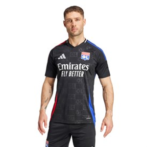 adidas Heren OL Olympique Lyonnais 24/25 Uitshirt Zwart