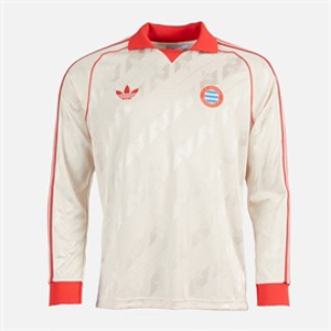 adidas Heren FCB FC Bayern München Langarm Retro Trikot Linen