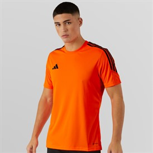 adidas Heren Tiro 23 Club T Shirt Signal Orange/Zwart