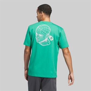 adidas Heren Mind Trips Back Grafisch T-shirt Semi Court Green