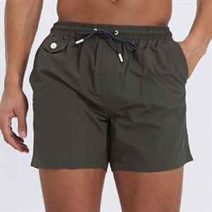 Brave Soul Heren Pier Zwemshorts Khaki
