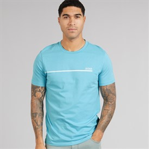 BOSS Heren Stormfish T-shirt Light/Pastel Blue