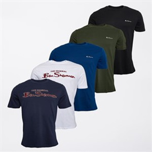 Ben Sherman Heren Vijf Pack T-shirts Multi