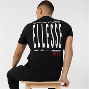 Ellesse T-shirt met Retanna Ruglogo Zwart Heren
