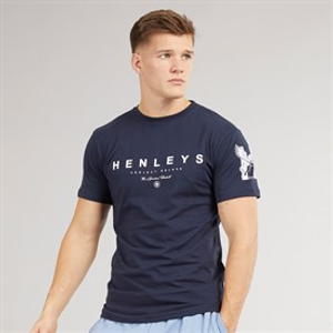 Henleys Herren Hentyme T-Shirts Marine