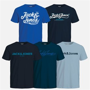 JACK & JONES Junge Fünfer Pack T - Shirts Skyway