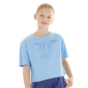 Juicy Couture Meisjes Tonal Boxy T-shirt Della Robbia Blauw