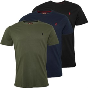 MCS T-shirts Heren 3-pack Mix Zwart/Groen/Marine