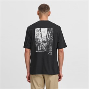 Solid Heren Bilop T-shirt True Black