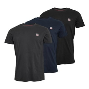 Vinson Herenshirts Massimo Drie Pack Tapshoe/Antraciet/Donker Saffier
