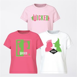 Wicked Meisjes Kymin Drie Pak T-Shirts Camilla / Bright wit / Ballerina