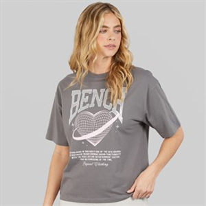 Bench Dames Jilen T-shirt Charcoal