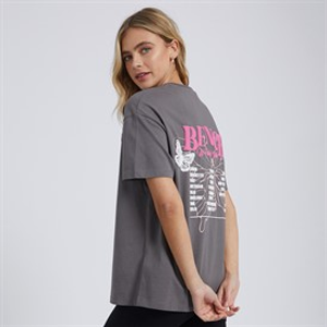Bench Dames Kemi T-shirt Antraciet