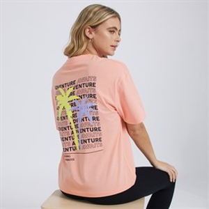 Bench T-shirt Savita roze koraal dames