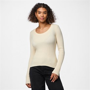 Pieces Damen Mira Strick Oberteil Birch