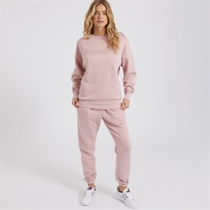 Bench Damen Dera Trainingsanzug Gewaschen Staubiges Rosa