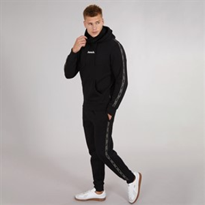 Bench Heren Guttell Trainingspak Met Gebrandmerkt Tape Detail Zwart