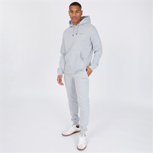 Crosshatch Hoodie en Joggingbroek Set Grijs Melange Heren