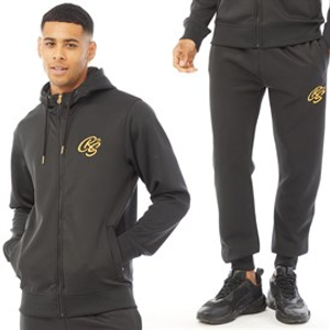 Crosshatch Heren Bradleys Joggingpak Zwart
