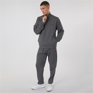 Ellesse Herren Ferrari Poly Trainingsanzug Dunkelgrau