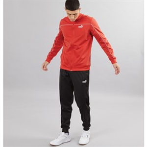Puma Trainingspak Heren met piping rood vuur