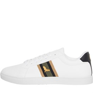 Brave Soul Herren Louie Eagle PU Pumps Weiß / Grün / Gold