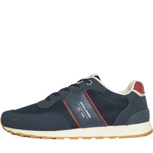 JACK & JONES Heren Milan Sneakers Blauw