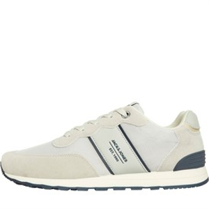 JACK & JONES Heren Milan Sneakers Ecru
