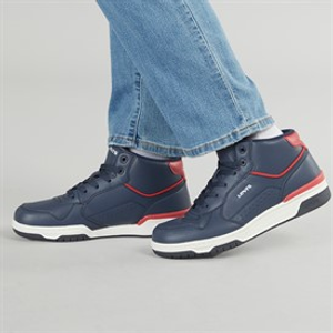 Levi's Junior Dereck Hi Top Sneakers Marine Rood 0290
